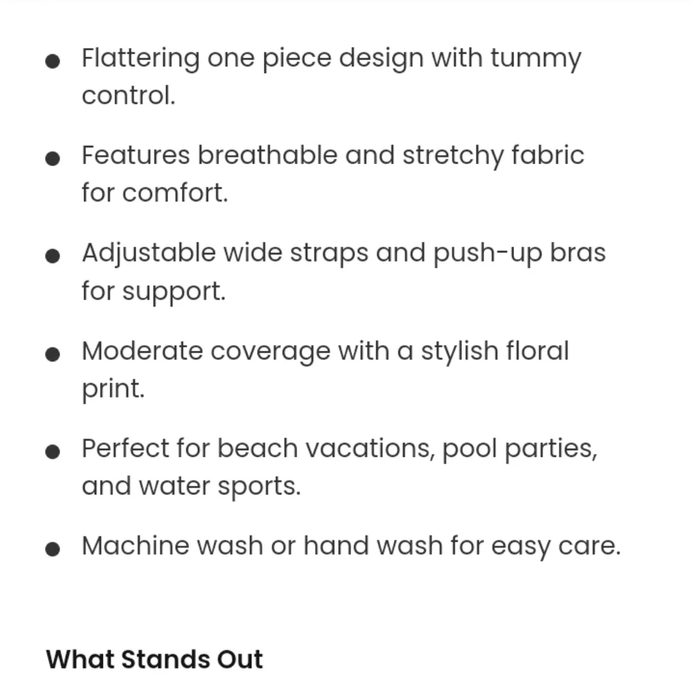 BMJL Tummy Control Slimming One Piece Swim Dress Sz-M - Picture 12 of 13